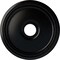 Ekena Millwork Diane Ceiling Medallion (Fits Canopies up to 5 3/8"), 18"OD x 3 5/8"ID x 1 1/8"P, Jet Black CM18DIBLF - alternate 1